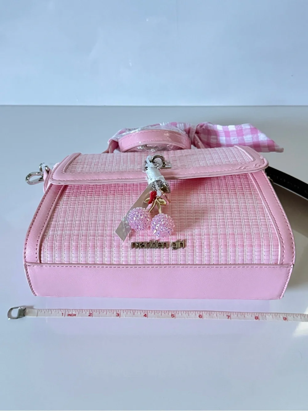 Madden Girl Ballet Pink Top Handle Crossbody Bag NWT | Cherry Charm